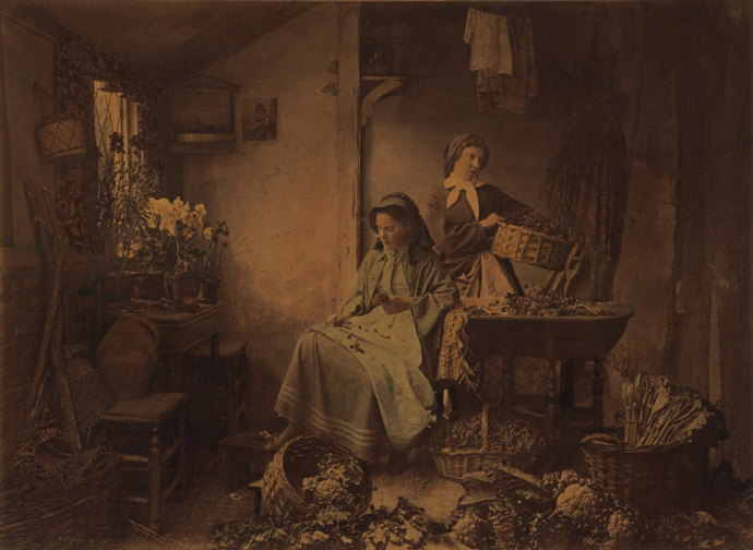 Henry Peach Robinson, Preparing Spring Flowers for Market, 1873