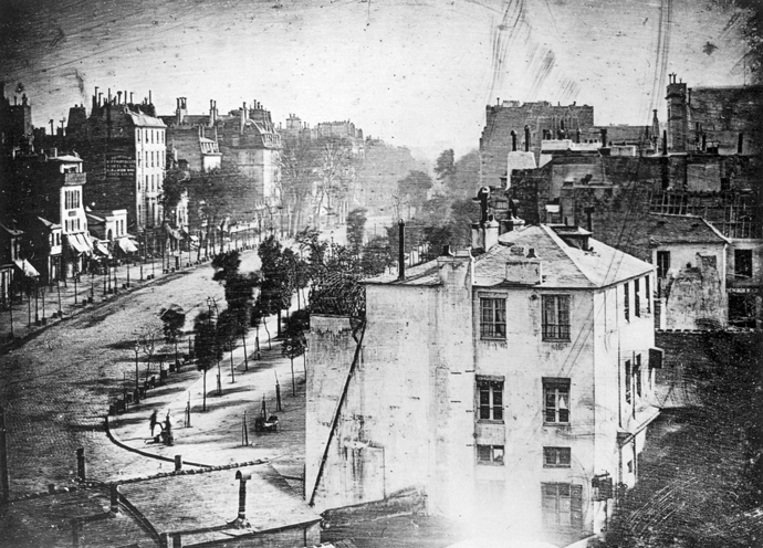 Louis Daguerre, Boulevard du Temple, 1838
