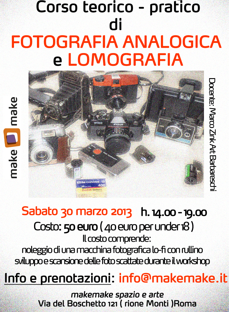 Corso di fotografia analogica e lomografia a Roma
