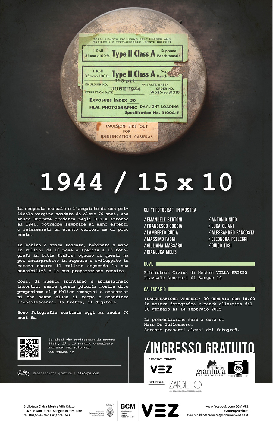 1944 / 15 x 10 in mostra a Mestre.